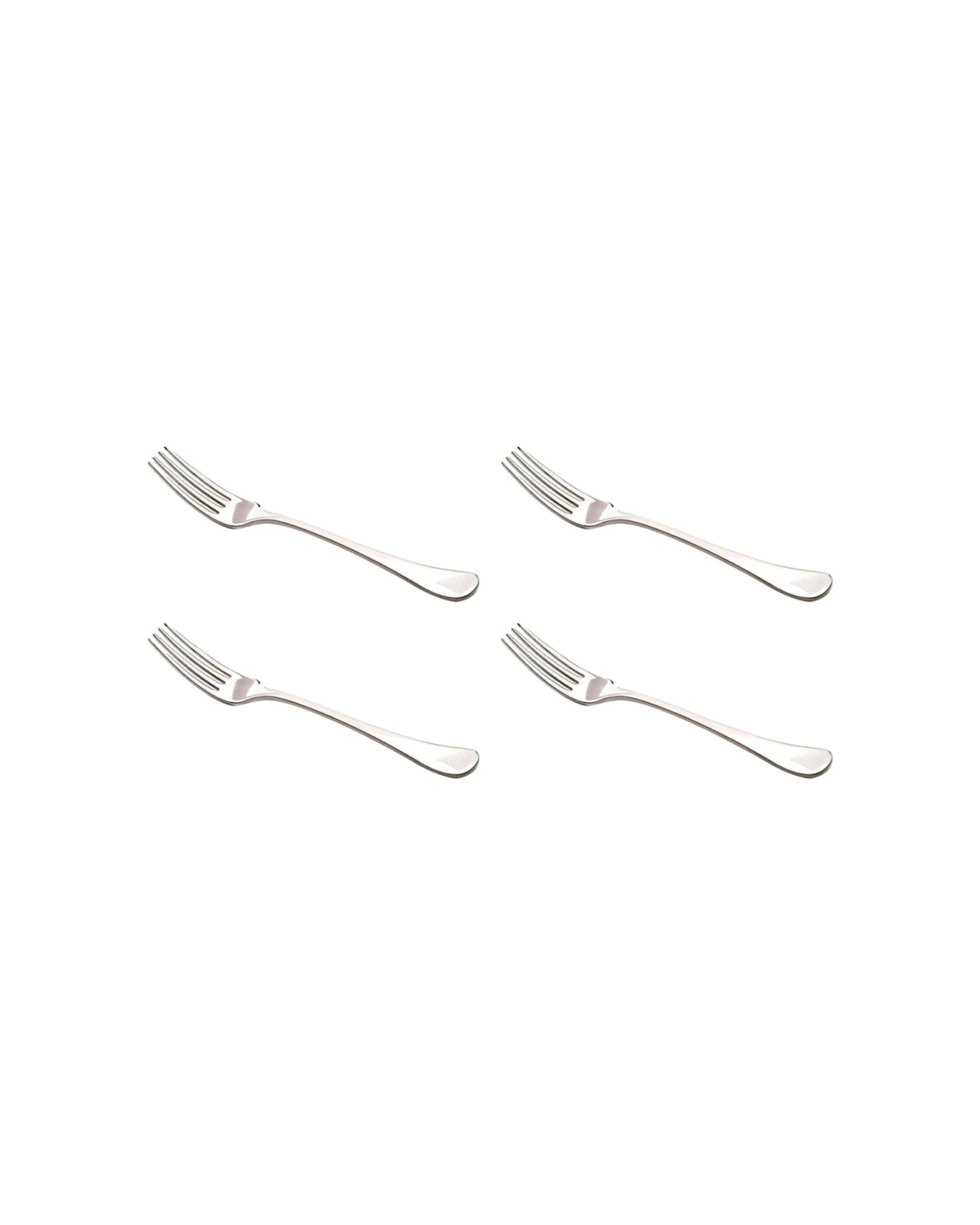 1 Maxwell & Williams 4x Cosmopolitan Stainless Steel Table Fork Cutlery Tableware - Silver, 1 of 2