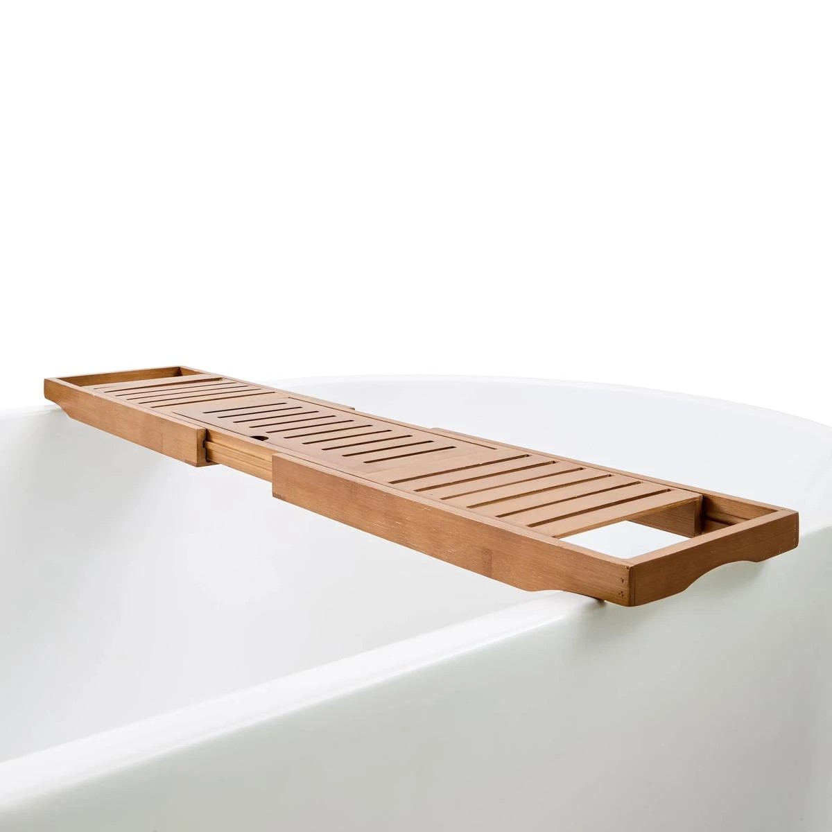 2 Walnut Look Bath Caddy, 2 of 8
