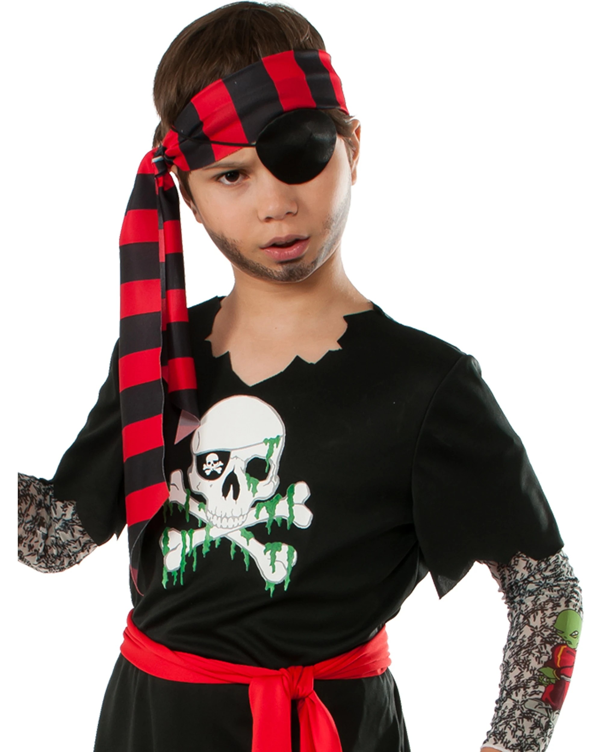 2 Rubies Tattooed Pirate Boys Dress Up Costume Size L - Multi, 2 of 3