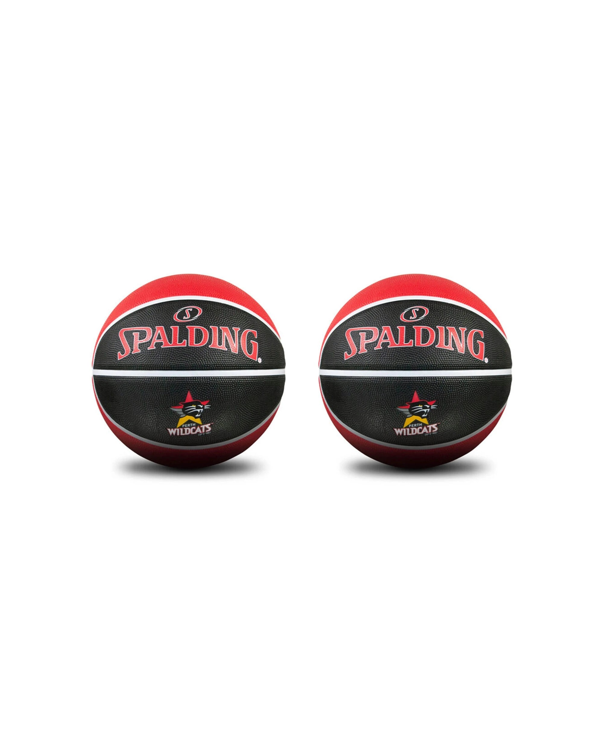 1 Spalding NBL Team Outdoor Rubber Basketball 2 Pack Perth Wildcats Size 5 - Multi, 1 of 2