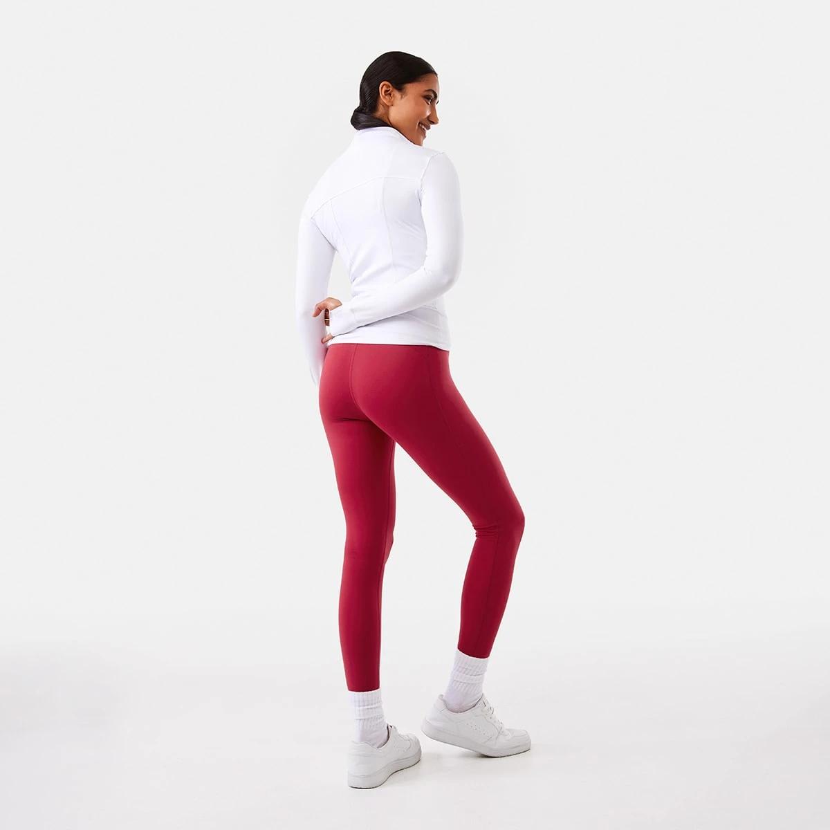 6 Active Womens Long Sleeve Ultrasoft Jacket WHITE, 6 of 10