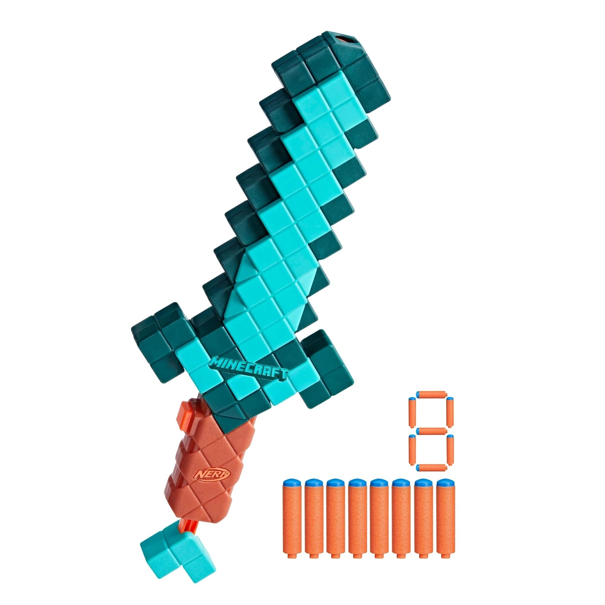 3 Nerf Minecraft Diamond Sword - Green, 3 of 5