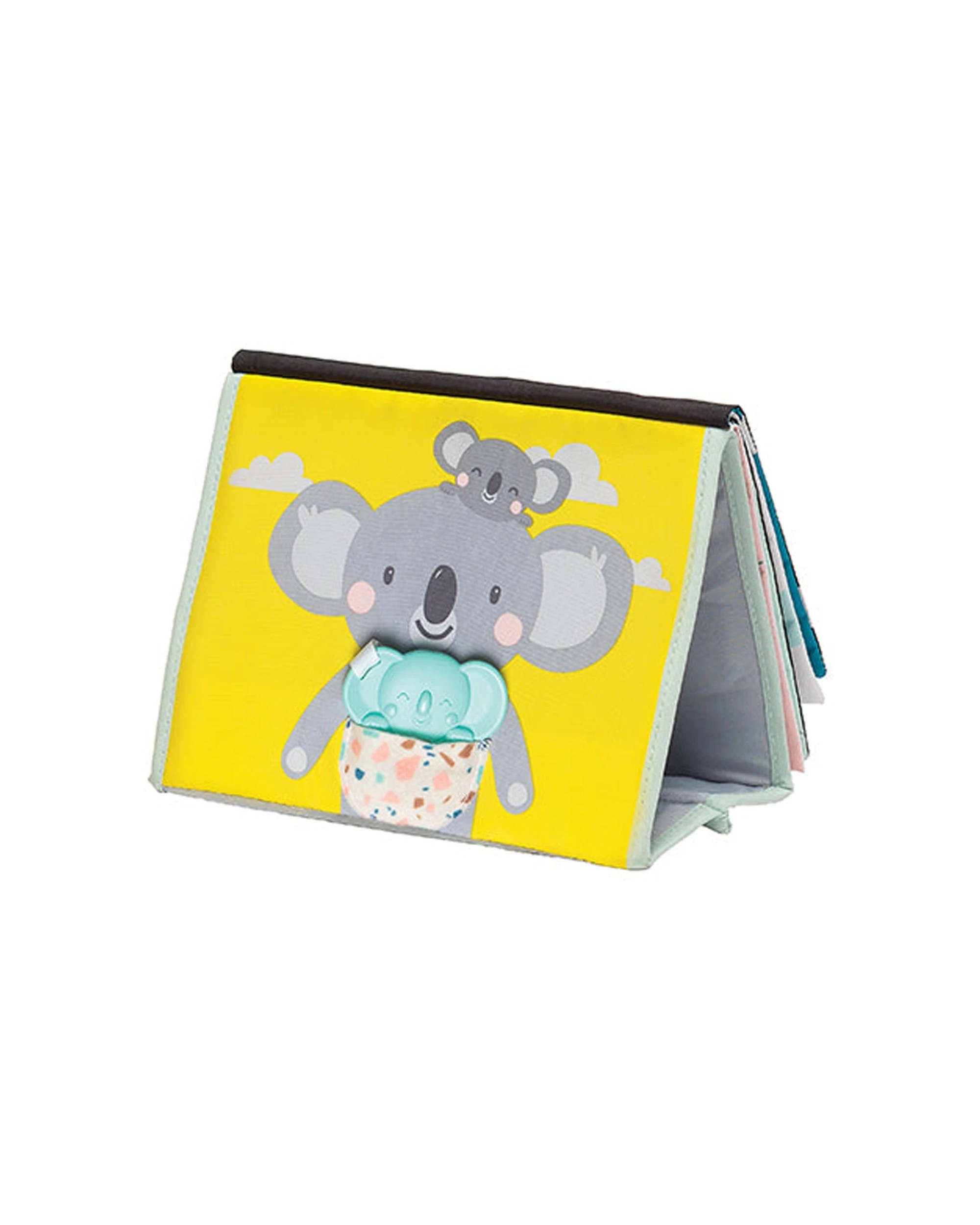 1 Taf Toys Tummy-Time Book Baby Sensory Crinkle Mirror Koala Teether - Multi, 1 of 5