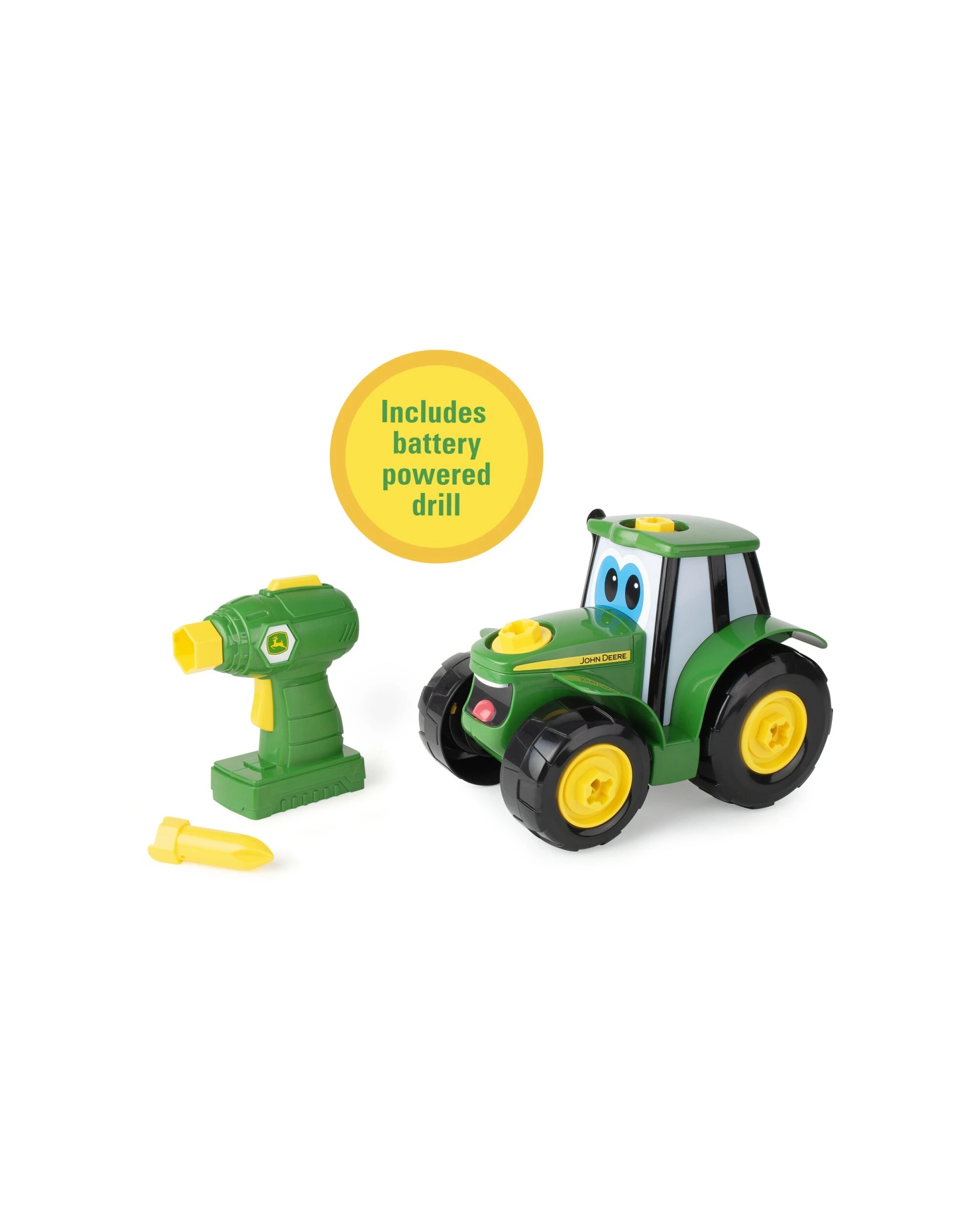 8 John Deere 16pc Build-A-Johnny Tractor Buildable Toy Set With Drill - Multi, 8 of 8