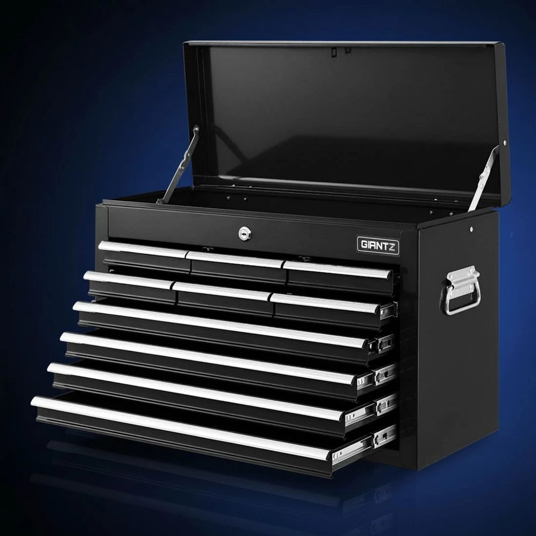 7 Giantz 10 Drawer Tool Box Cabinet Chest Toolbox Storage Garage Organiser - Black, 7 of 7