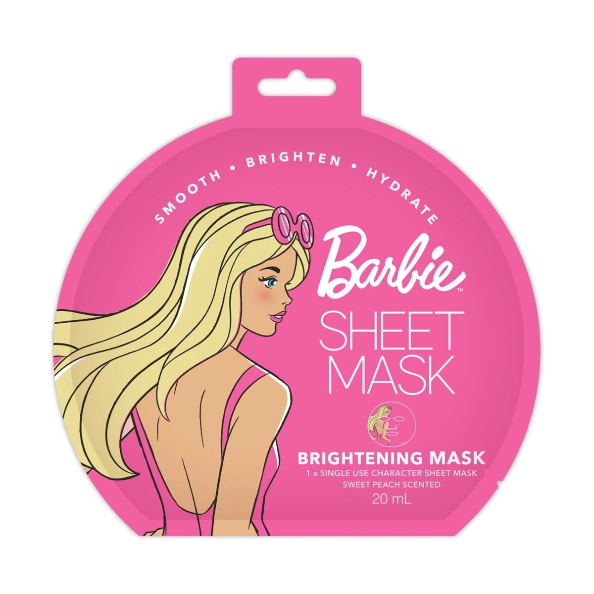 1 Barbie Brightening Sheet Mask 20ml - Sweet Peach Scent, 1 of 3