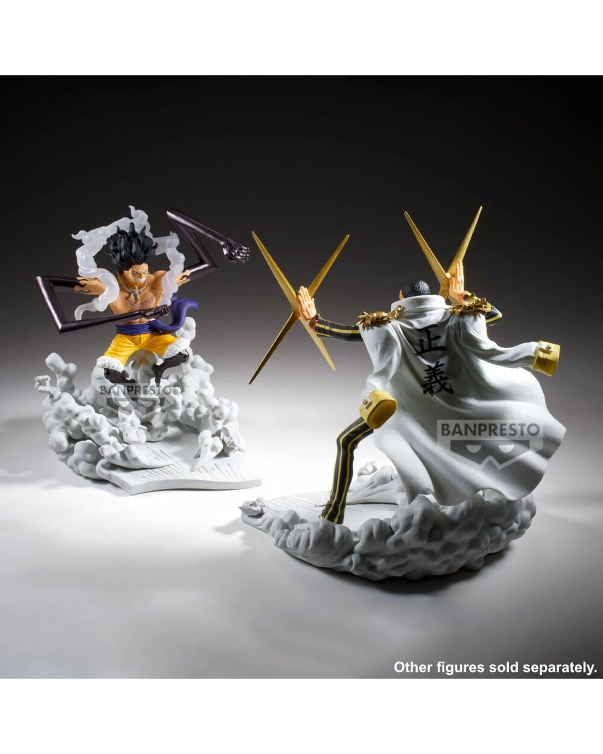 3 Banpresto Senkozekkei One Piece Monkey D. Luffy Gear 4 Figure, 3 of 4