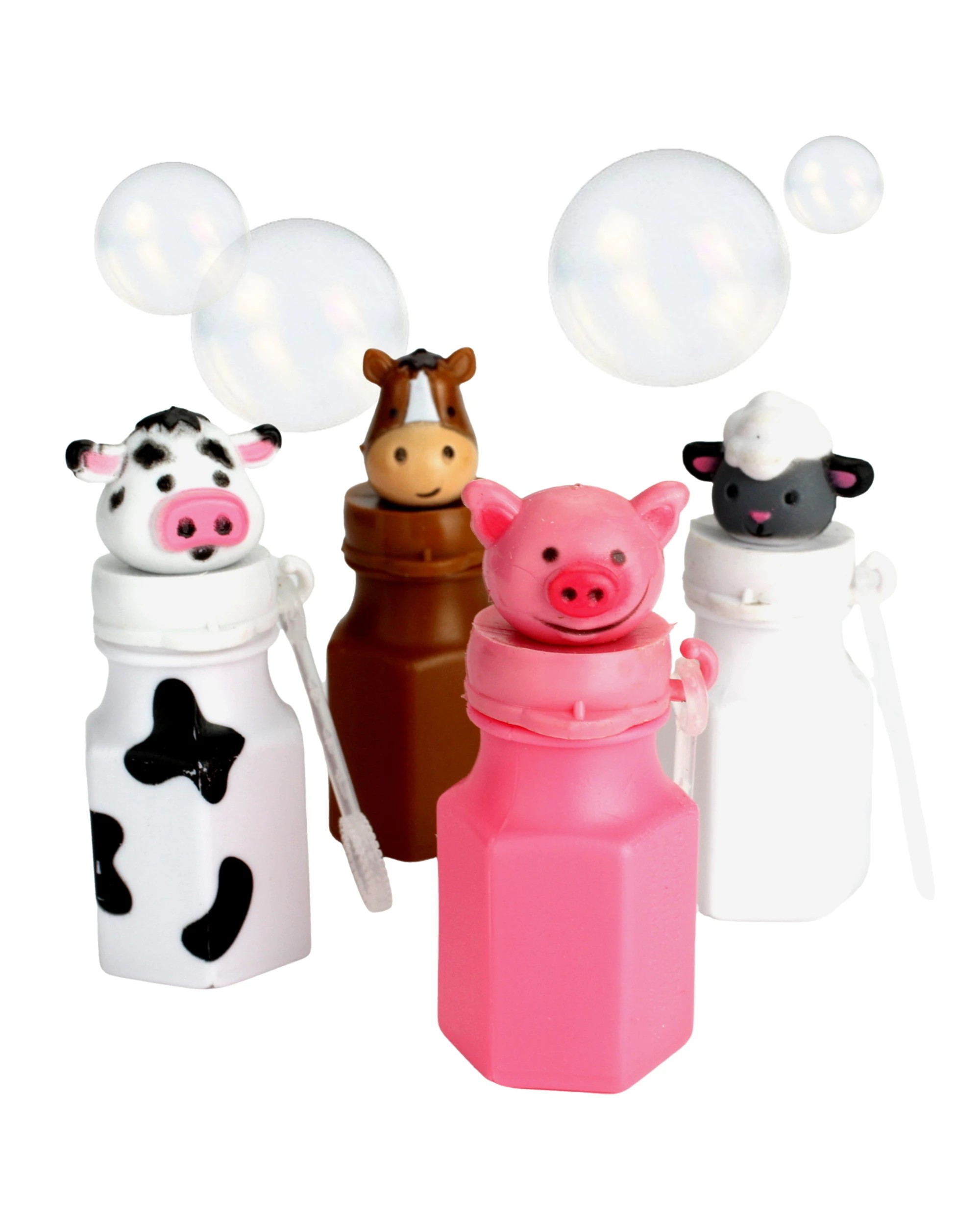 1 Partyrama Barnyard Animal Bubble Bottles Pack of 12, 1 of 1