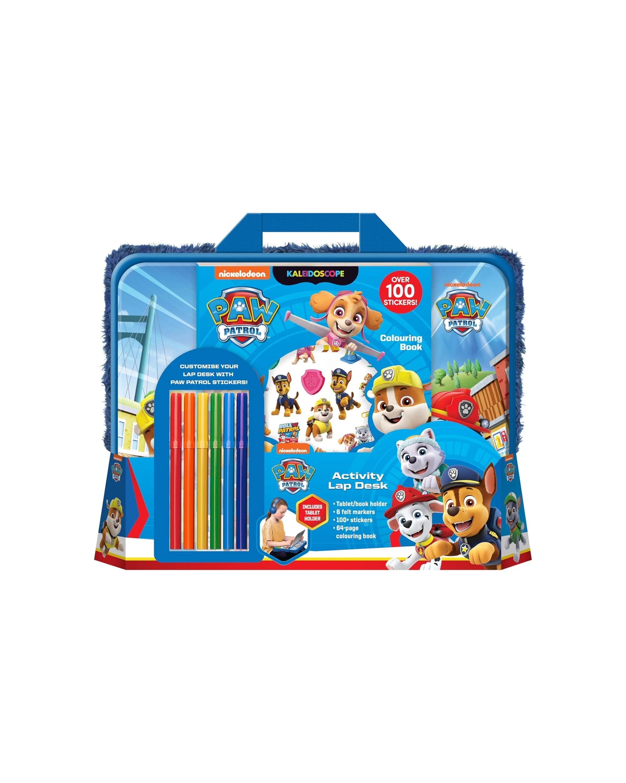 1 Paw Patrol Activity Lap Desk Colouring Set With Markers And Stickers - Multi, 1 of 5