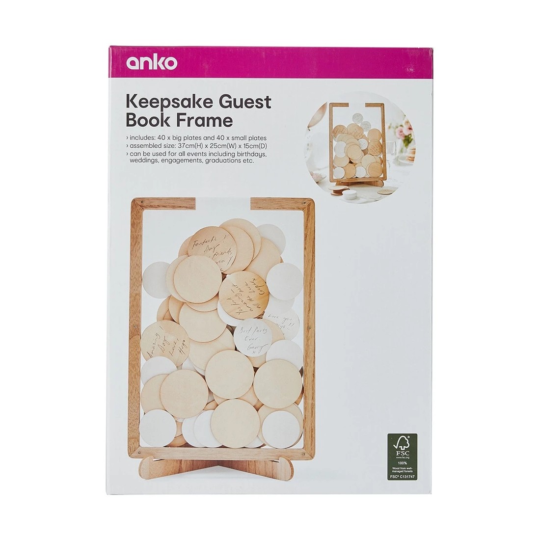 8 Keepsake Guest Book Frame, 8 of 9