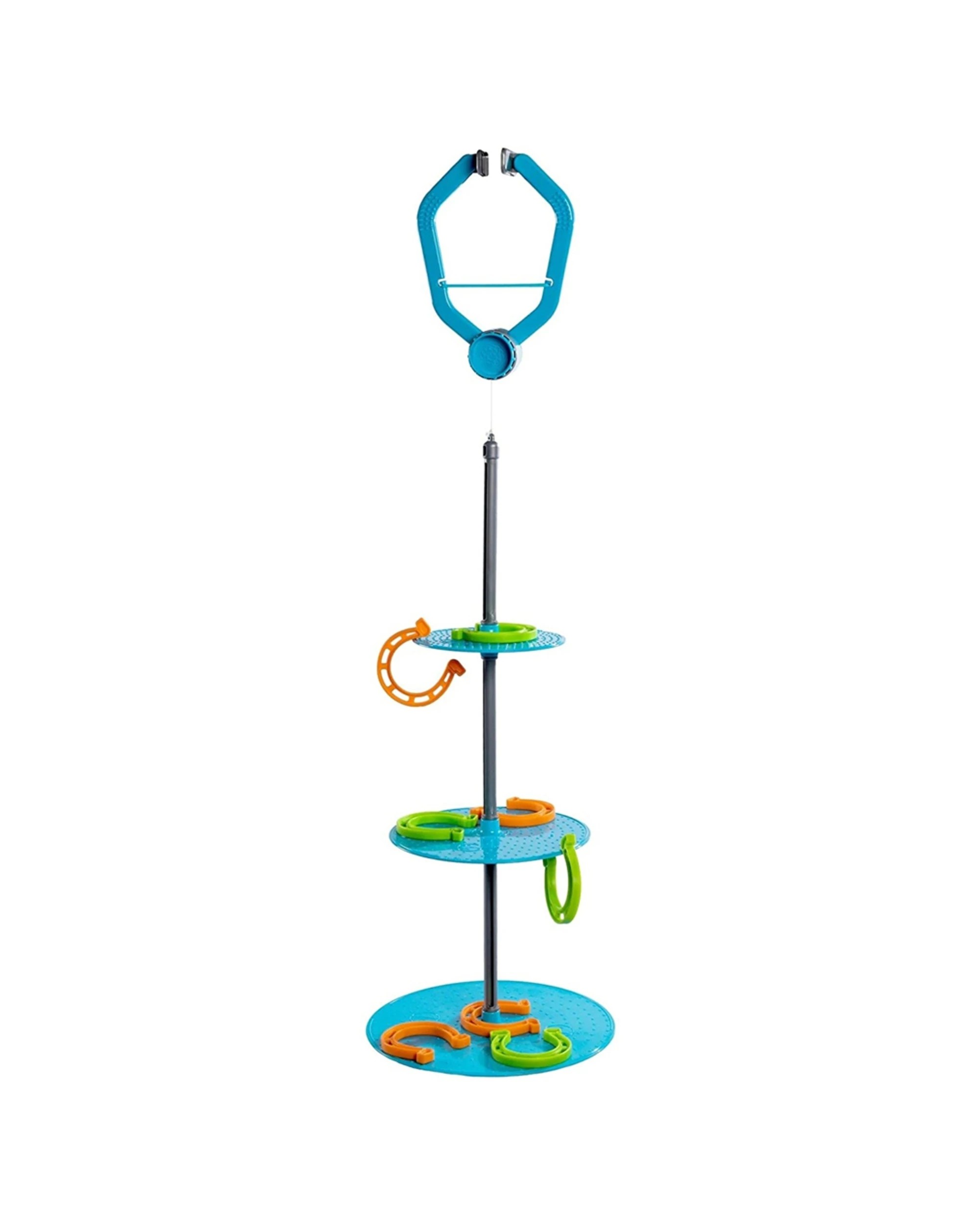 1 Fat Brain Toy Co. Swingin Shoes Toss Horseshoes Suspended Pole Kids Play Game - Multi, 1 of 6