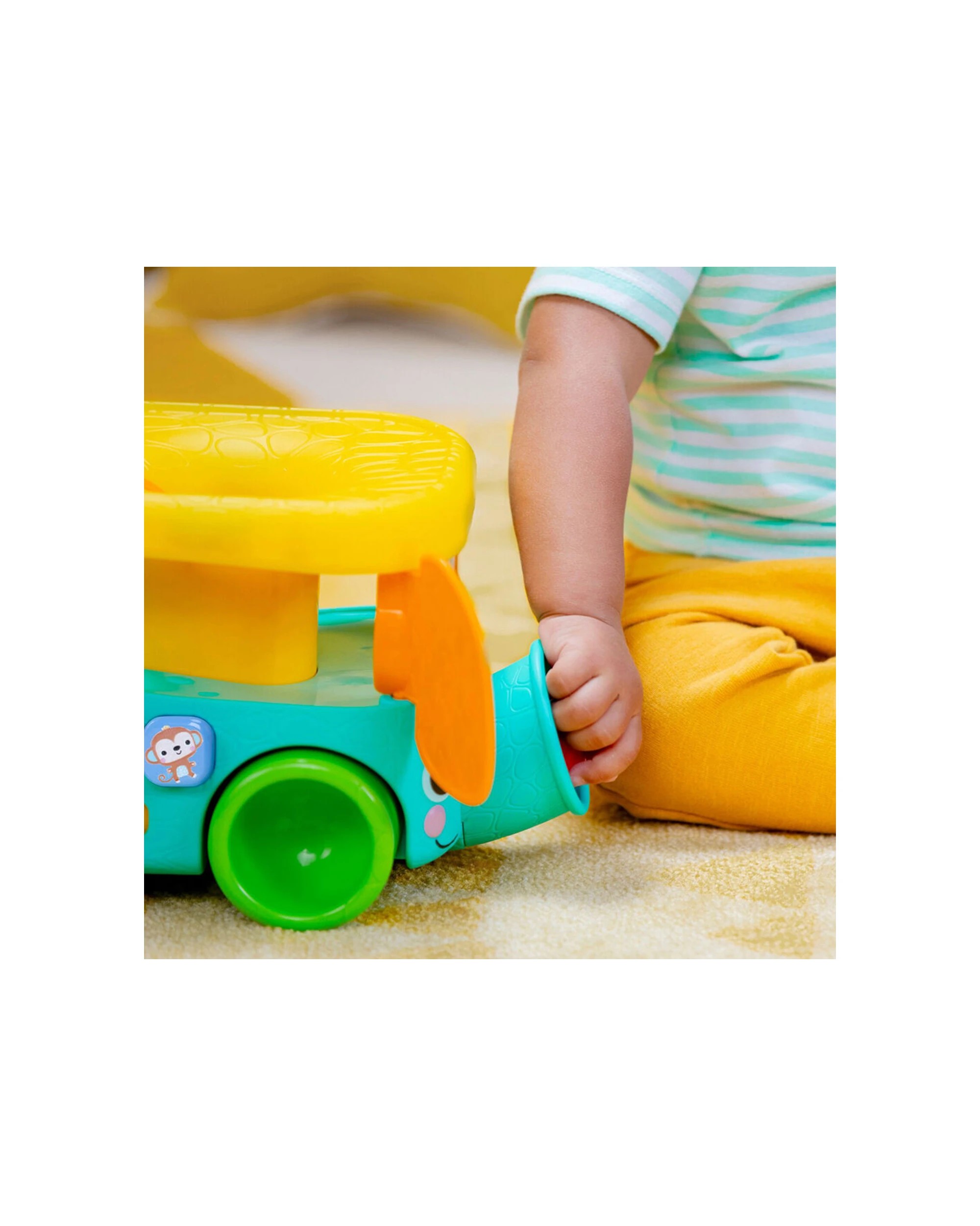 7 Bright Starts Pop And Roll Safari Bus Ball Toy Lights And Sounds 6 Months - Multi, 7 of 7