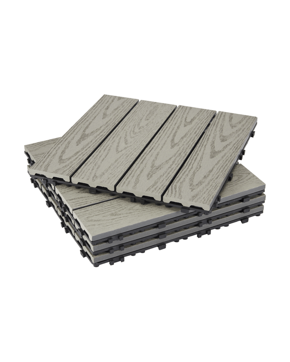 4 Pack Wood Look Decking Tiles
