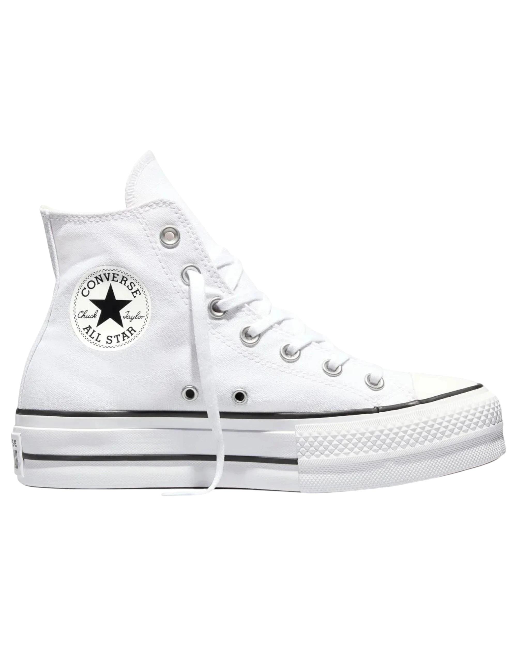 1 Converse Womens Chuck Taylor All Star Lift Canvas High Top Sneaker WHITE, 1 of 6