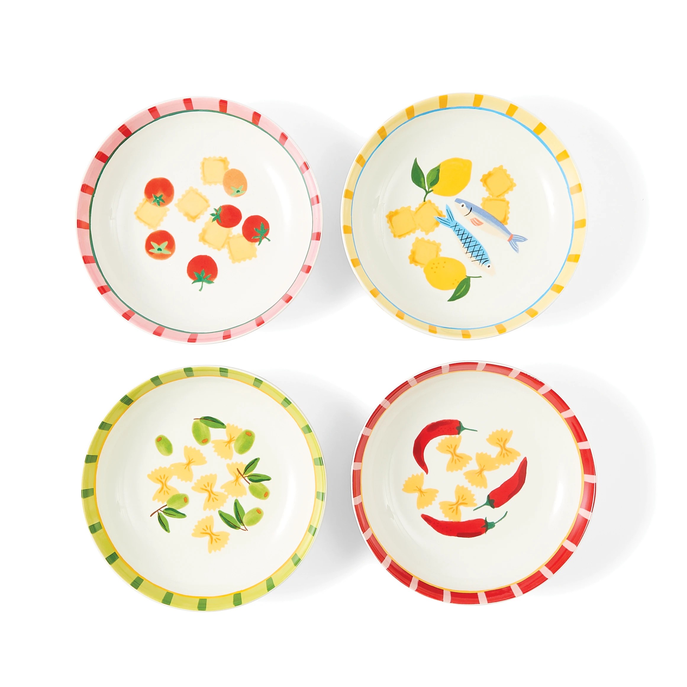 1 4 Pack Mediterranean Bowls, 1 of 10