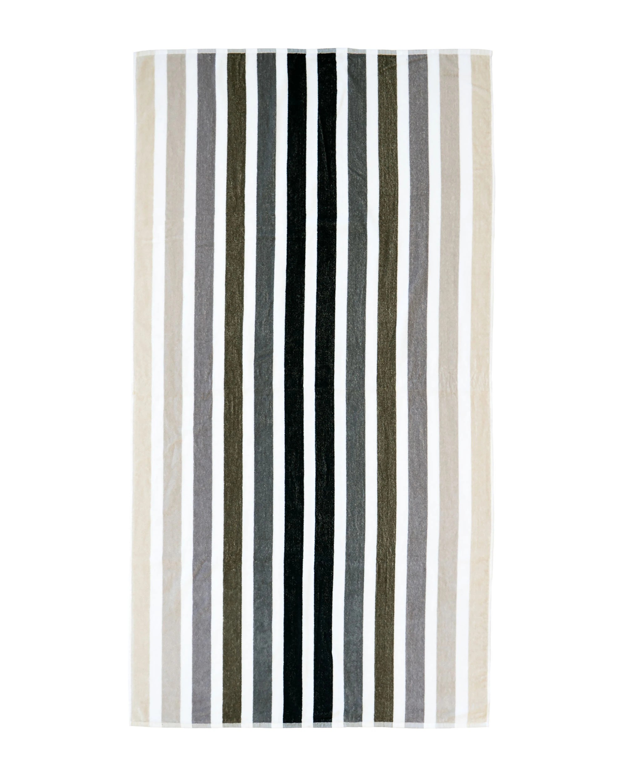 1 Bambury Soft Cotton Jacquard Velour  Beach Towel Mirage - Grey, 1 of 3