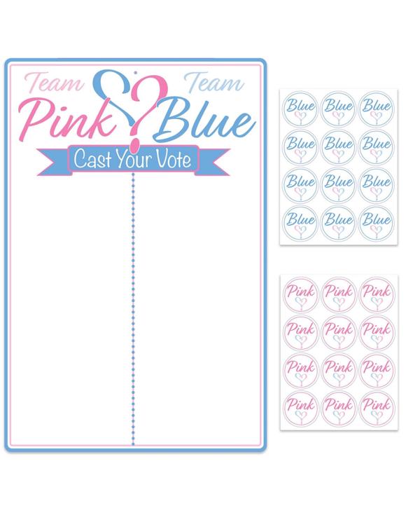 Creative Converting Gender Reveal Team Boy or Girl Tally BoardMulti     
. - Multi