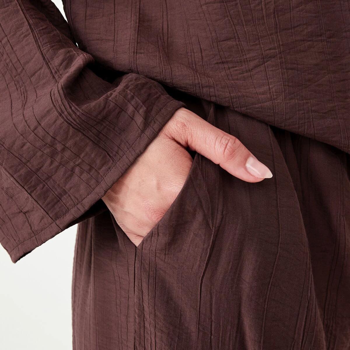 5 Textured Pants Chocolate, 5 of 5