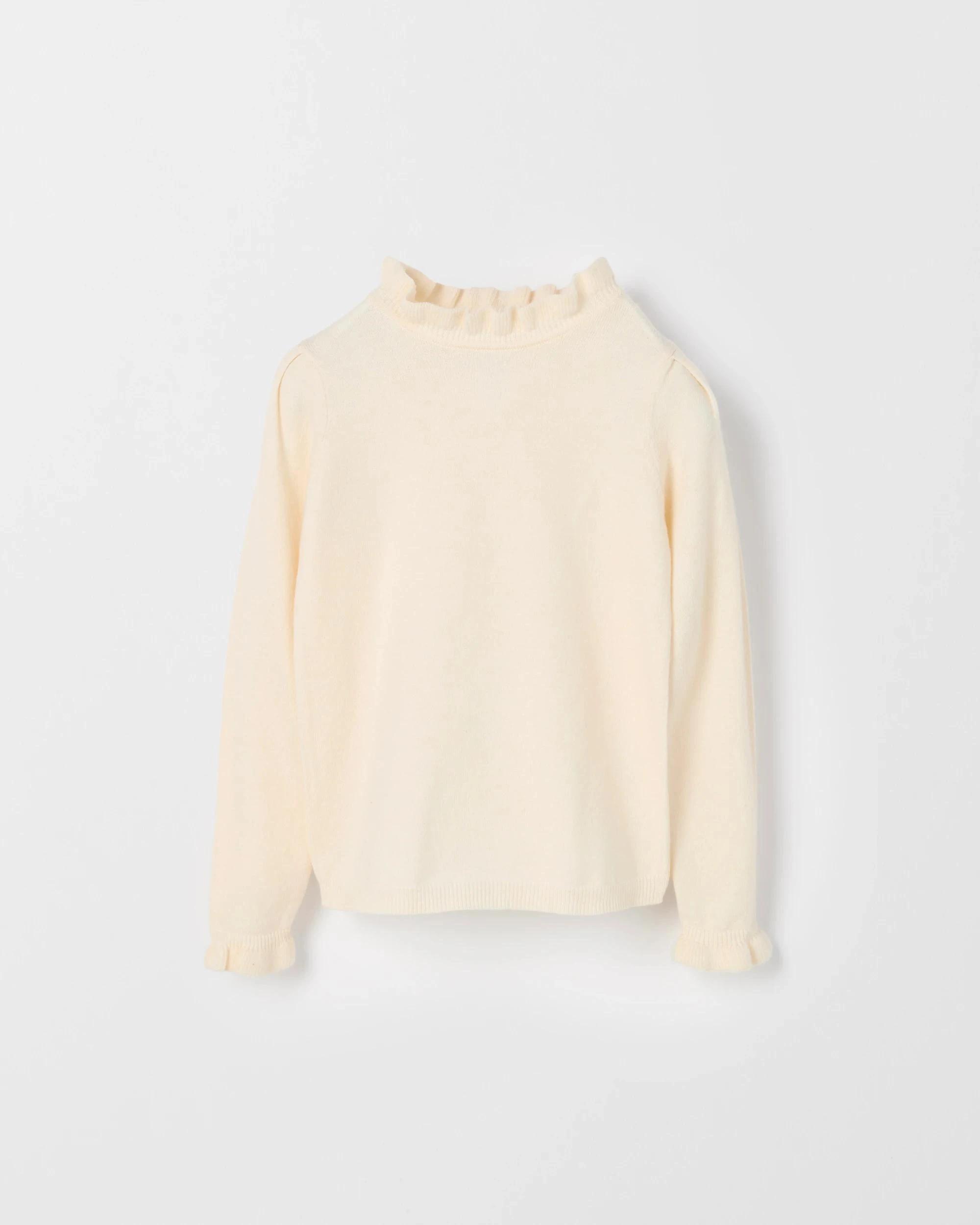 1 Target Kids Long Sleeve Skivvy Knit Jumper CREAM, 1 of 1