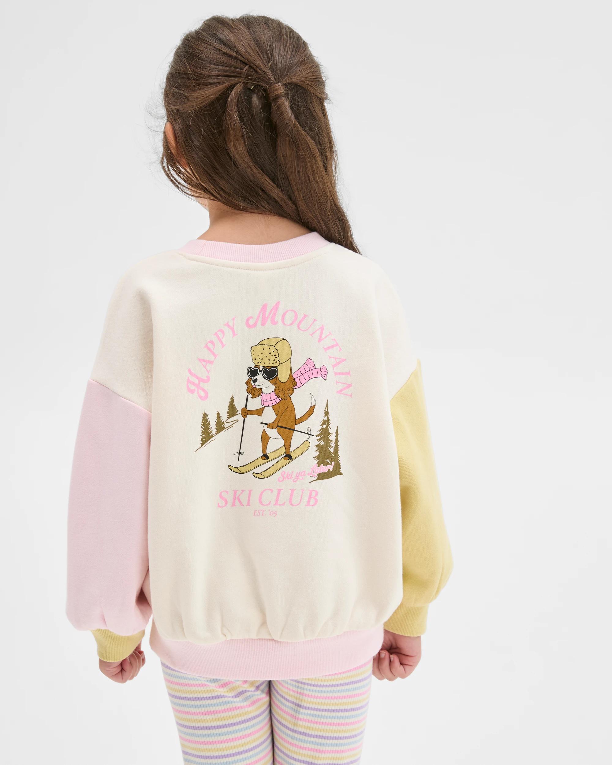 4 Target Kids Australian Cotton Blend Loose Fleece Jumper SKI DOG MULTI, 4 of 7