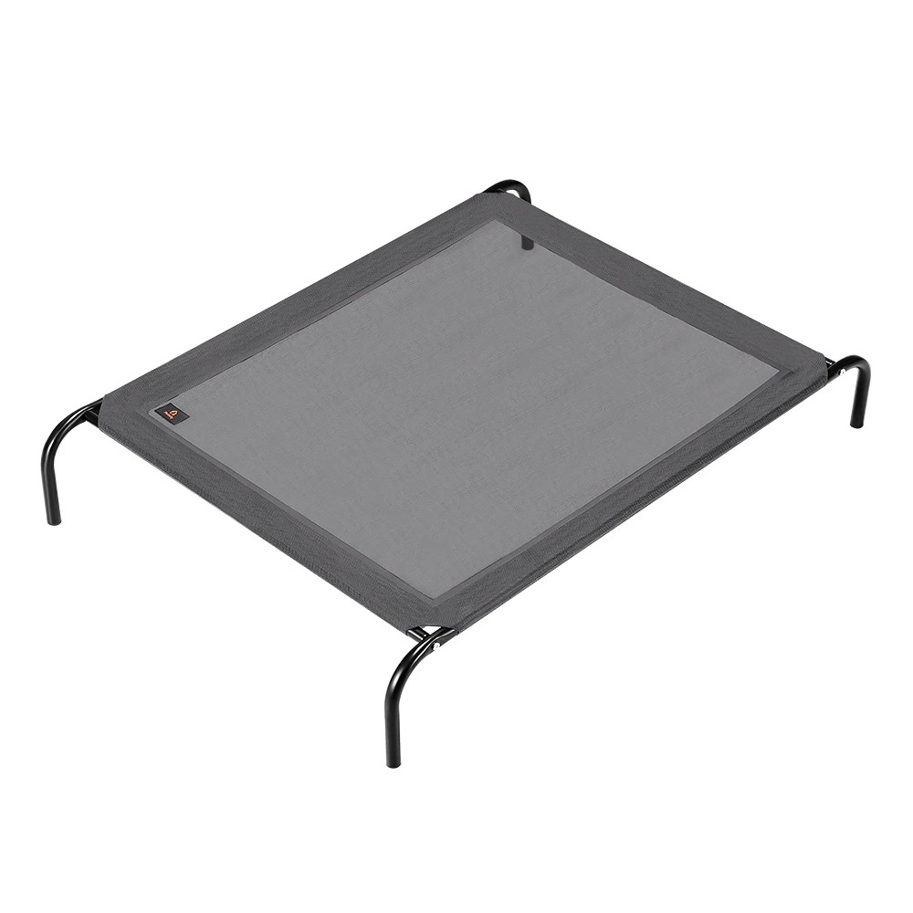 1 Petzly Cooling Elevated Pet Dog Bed for Medium Dog Washable Breathable Mesh - Grey, 1 of 3