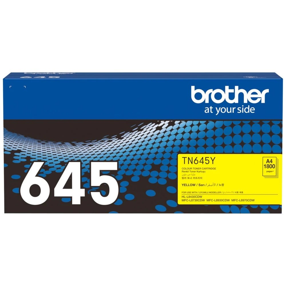 1 Brother TN645Y Yellow Toner, 1 of 5