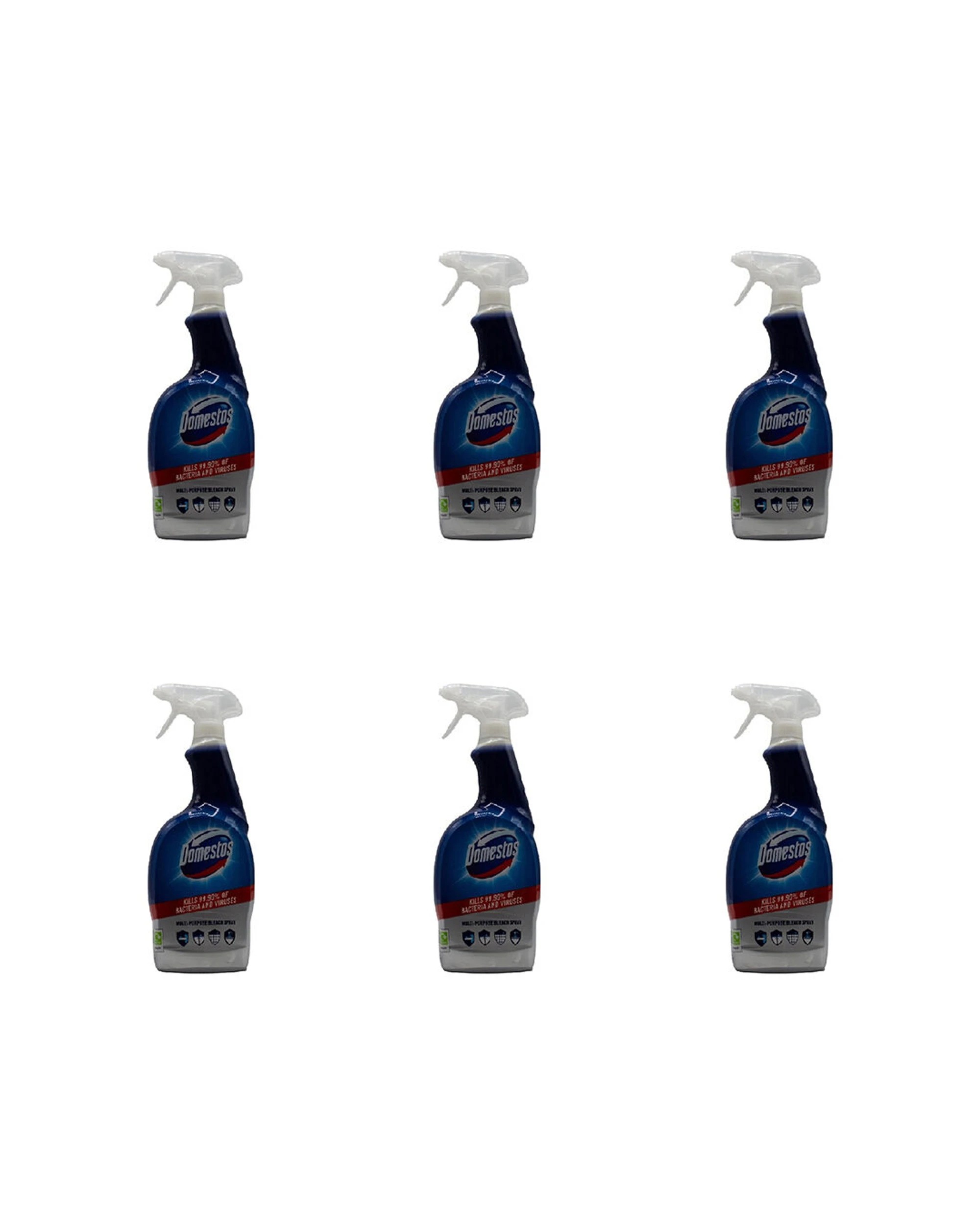 1 Domestos 6PK Purpose Bleach Home Cleaner Spray 700ml - Multi, 1 of 3
