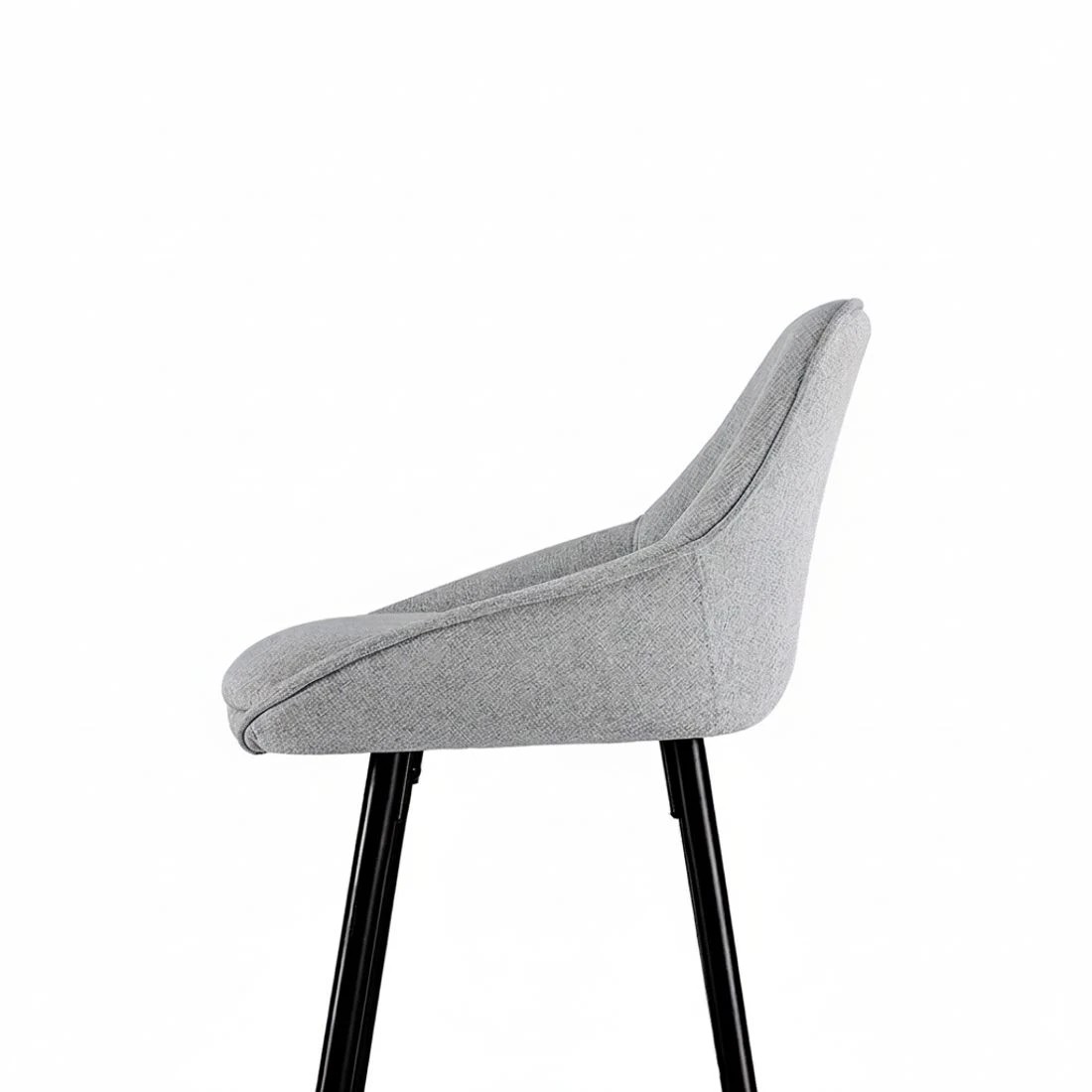 5 Artiss 4x Bar Stools Upholste Stool Counter Seat Kitchen Dining Chairs - Grey, 5 of 5