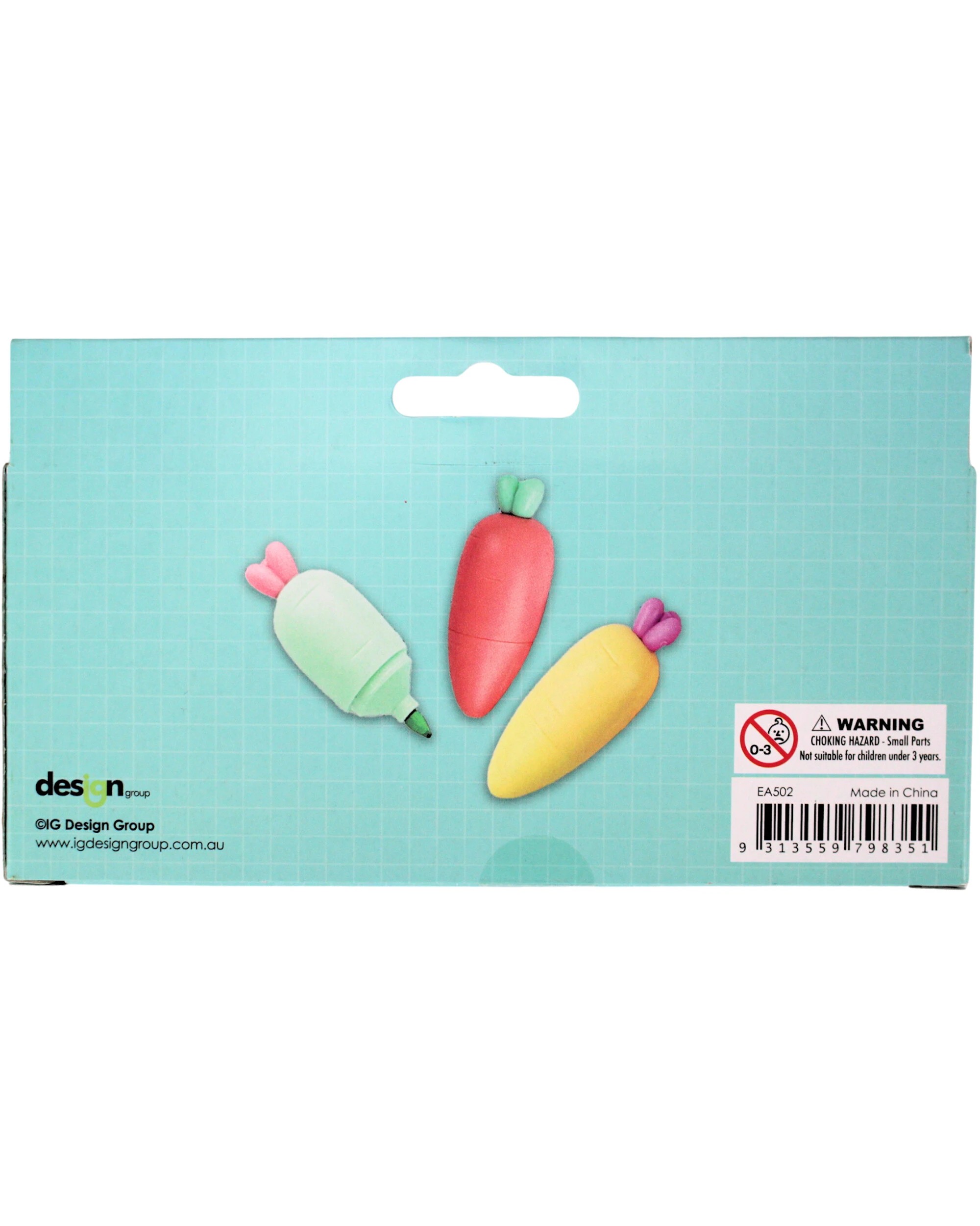 4 Design Group Mini Carrot Highlighters Pack of 6 - Multi, 4 of 4