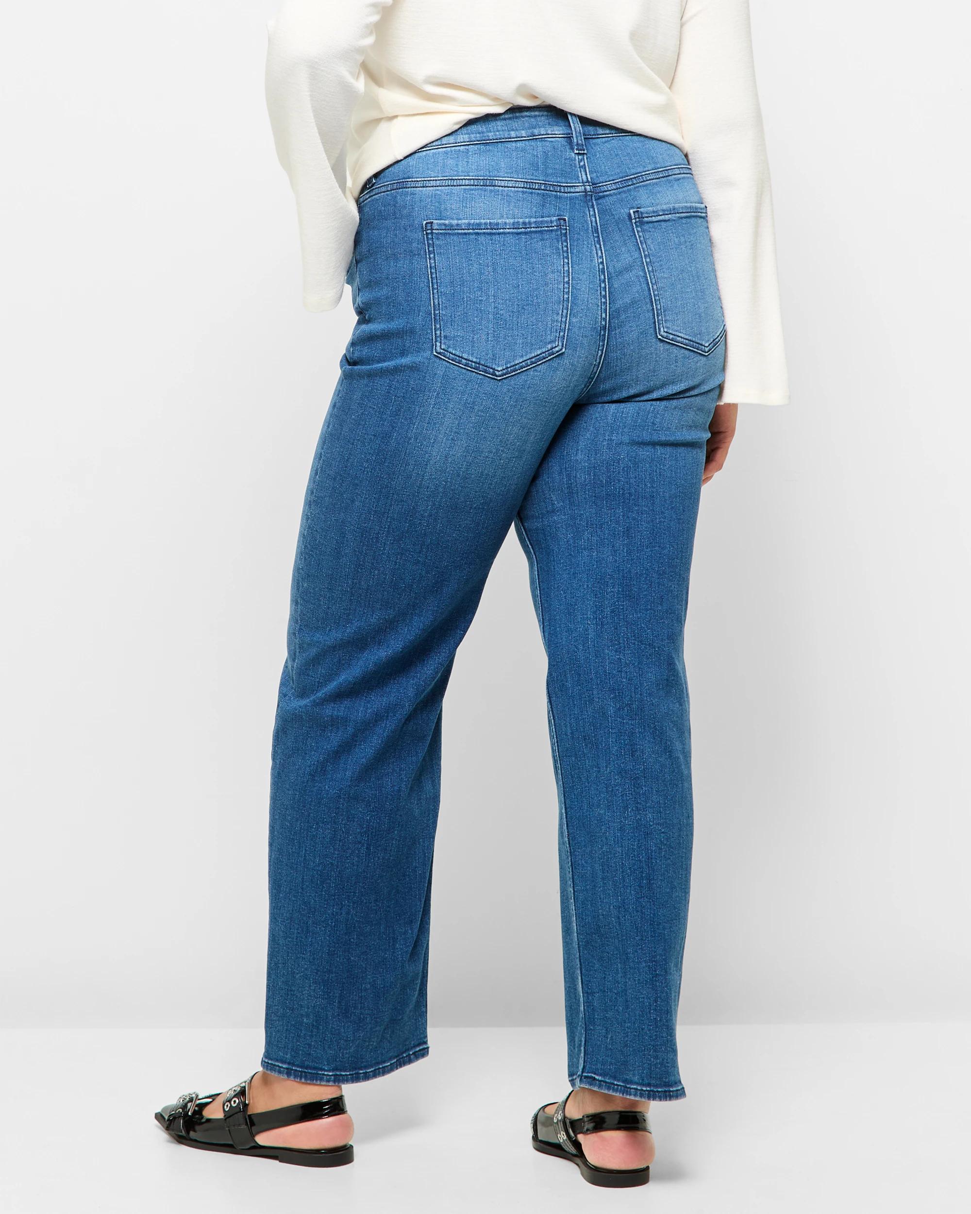 4 Target Plus Size Full Length Straight Leg Denim Jeans - Alexa 70'S VINTAGE BLUE, 4 of 5