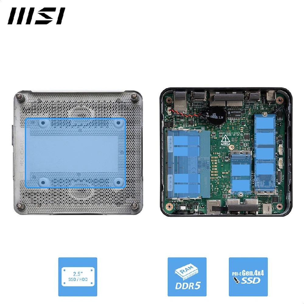 7 MSI Cubi NUC 1M Mini PC Core 7 150U/32GB/1TB/W11Pro, 7 of 9