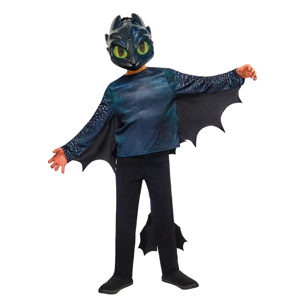 1 DreamWorks How to Train Your Dragon Toothless Child Costume - Ages 3-5, 1 of 4
