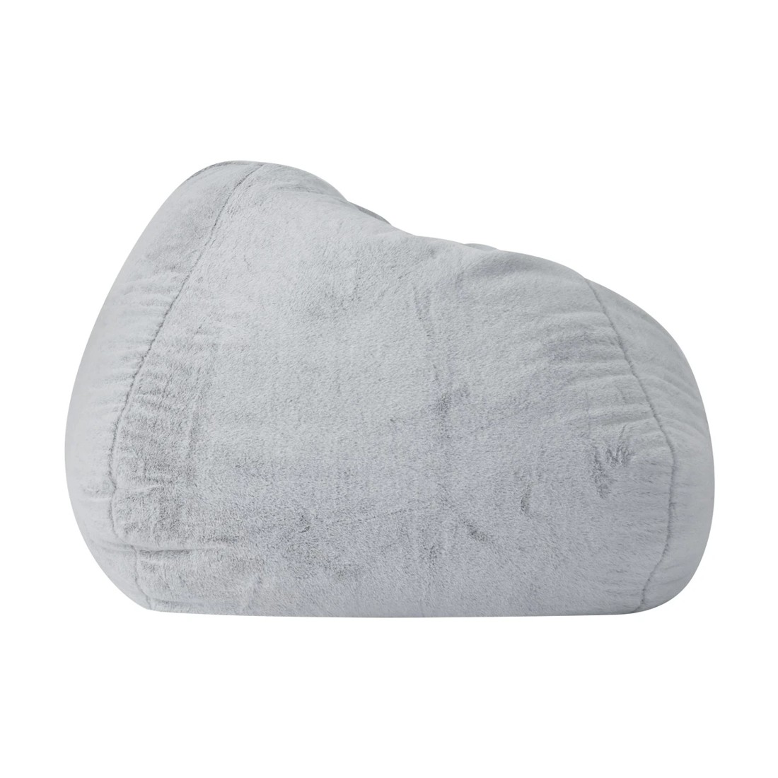 3 Grey Faux Fur Bean Bag, 3 of 9