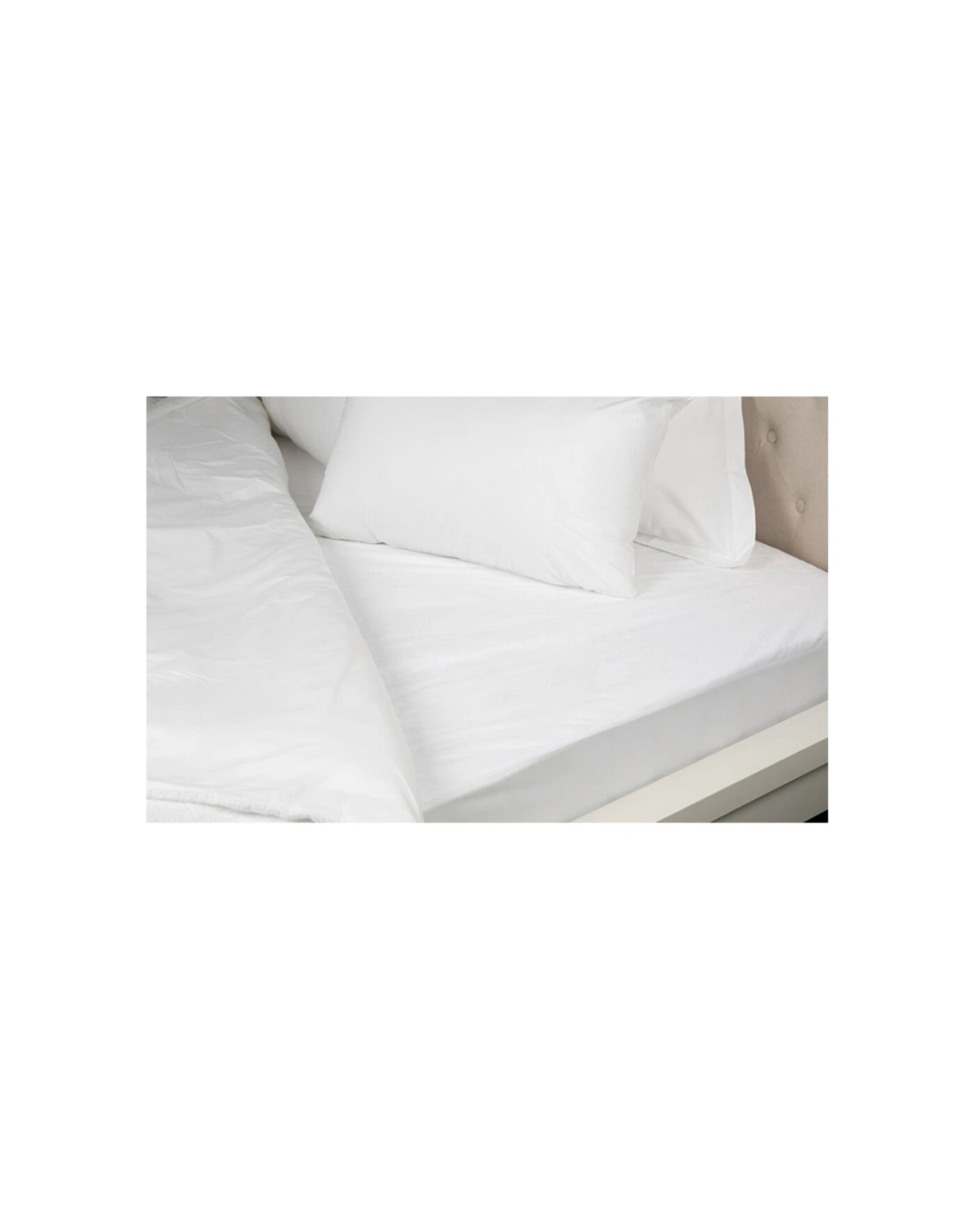 3 Tontine Mega Value Terry Towelling Waterproof Mattress Protector - White, 3 of 3