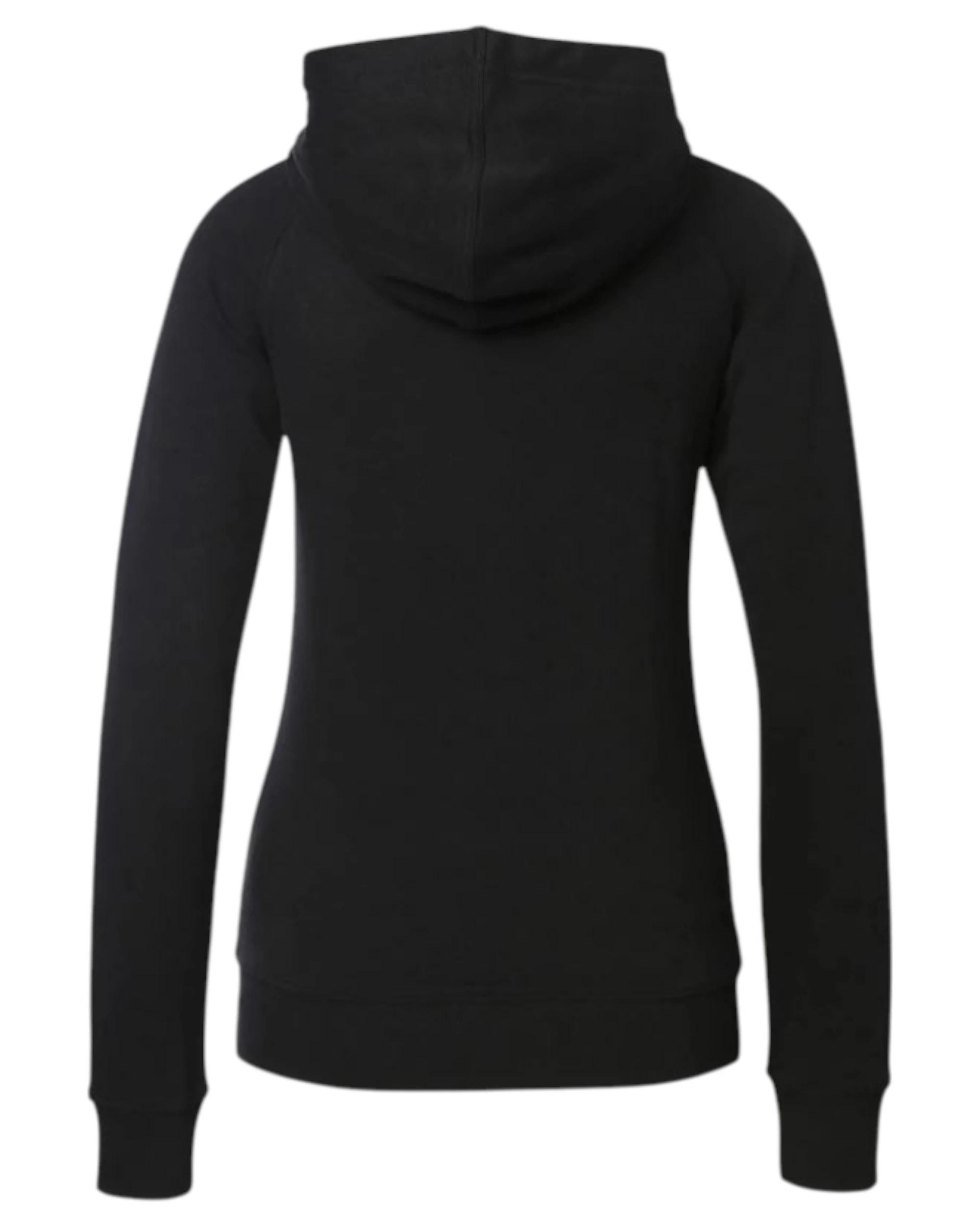 3 Kappa Womens Logo Zeleril Slim Black/White Hoodie Performance Jumper BLACK/WHITE, 3 of 6