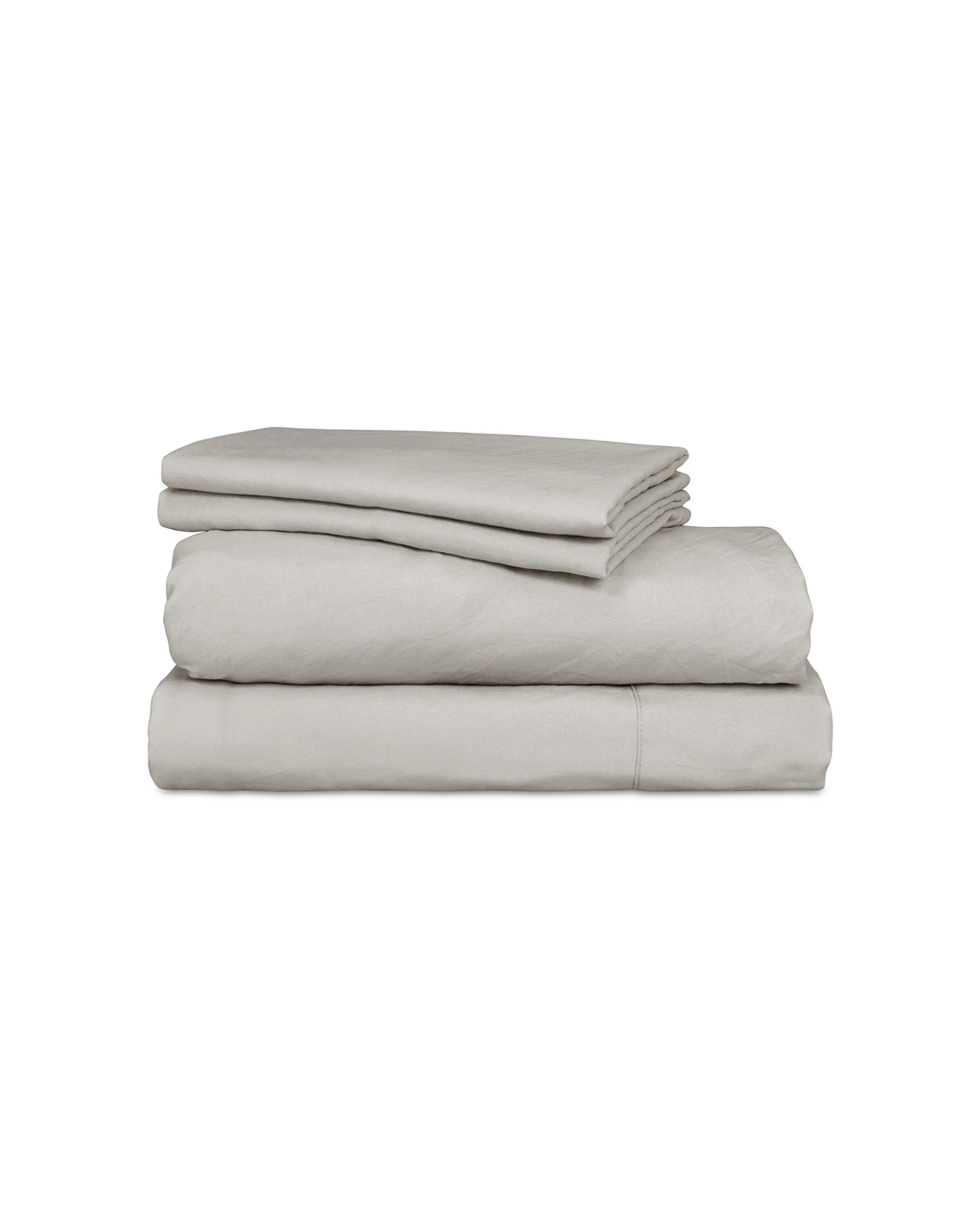 1 Ardor Boudoir Vintage Washed Polyester Sheet Set - Single Bed - Grey, 1 of 1