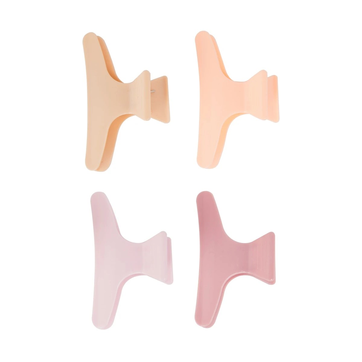 1 OXX Haircare 4 Pack Pastel Salon Claw Hair Clips, 1 of 6