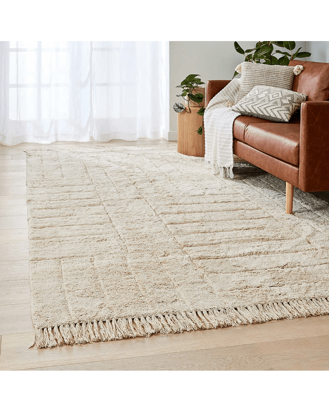 1 Noah Tufted Rug - Beige, Extra Large - 270cm x 180cm, 1 of 5
