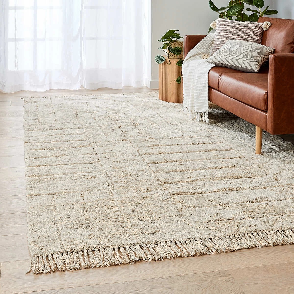 1 Noah Tufted Rug - Beige, Extra Large - 270cm x 180cm, 1 of 5