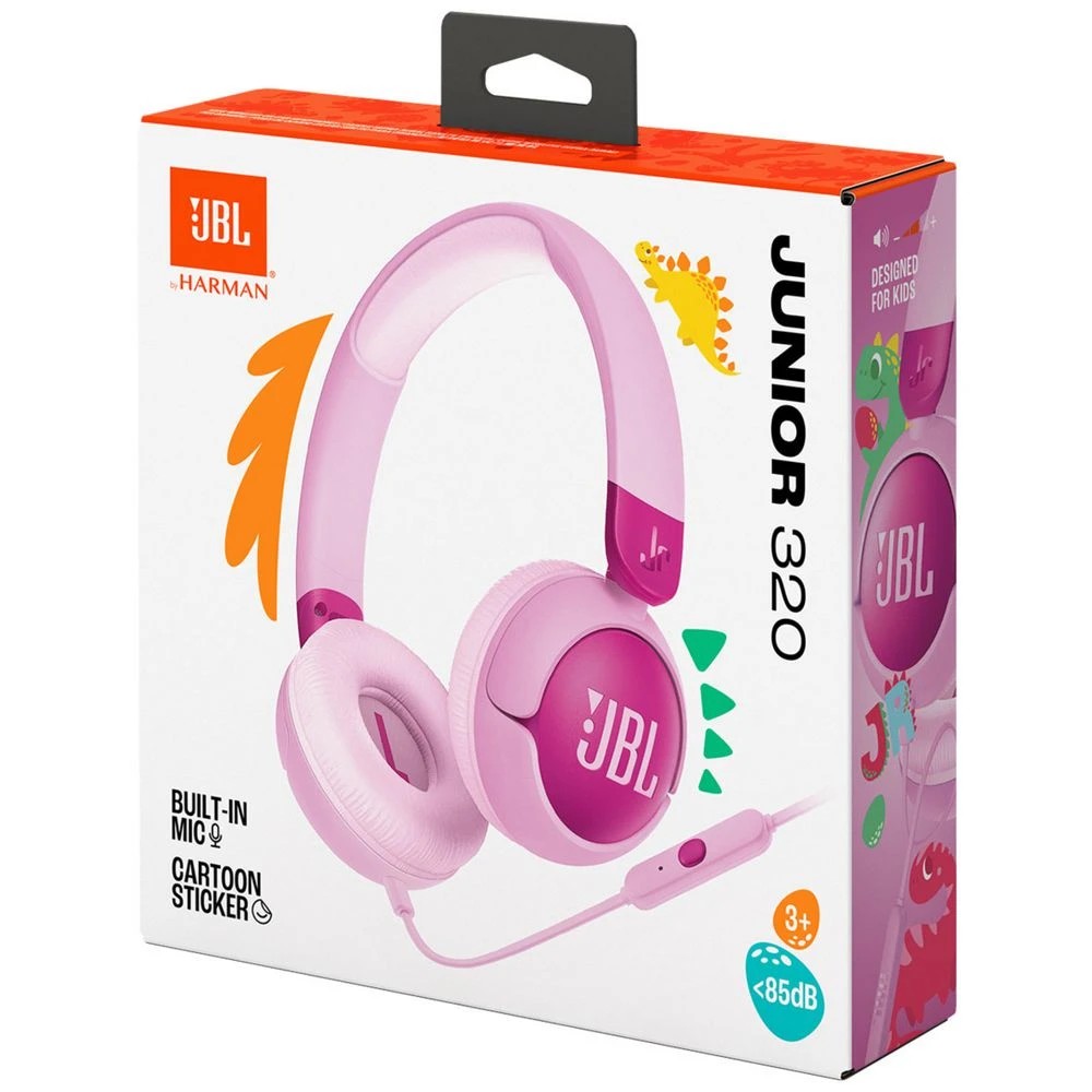 10 JBL JR320 Kids On-Ear Headphones Purple, 10 of 10
