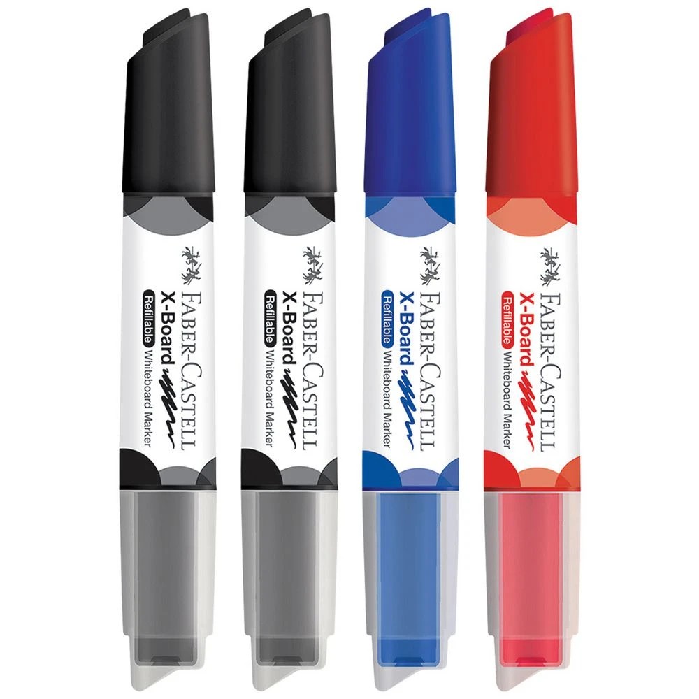 4 Faber-Castell X-Board Whiteboard Marker Assorted 4 Pack, 4 of 6