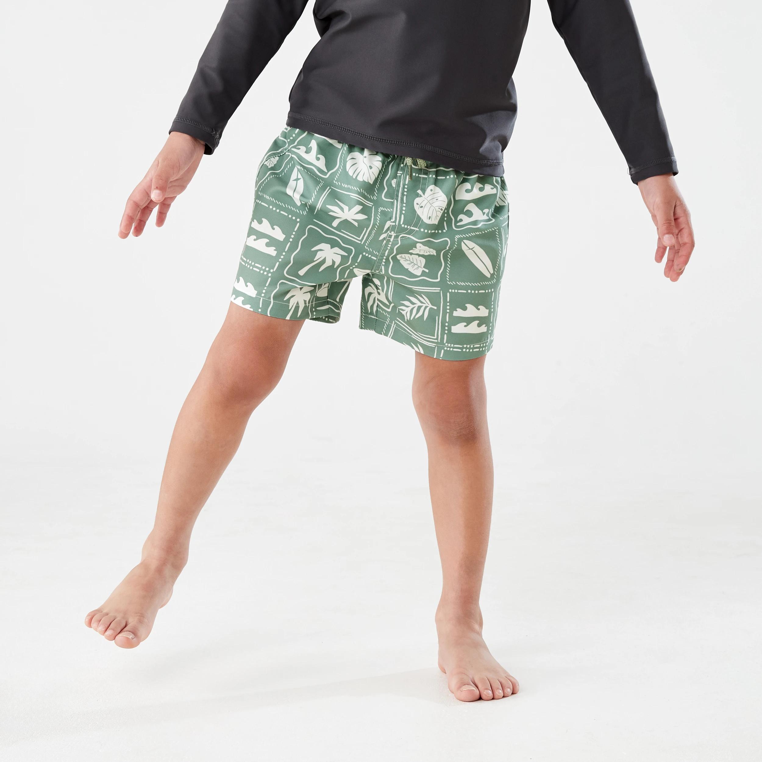 1 Printed Boardshorts SURF ICON TILE GREEN, 1 of 5