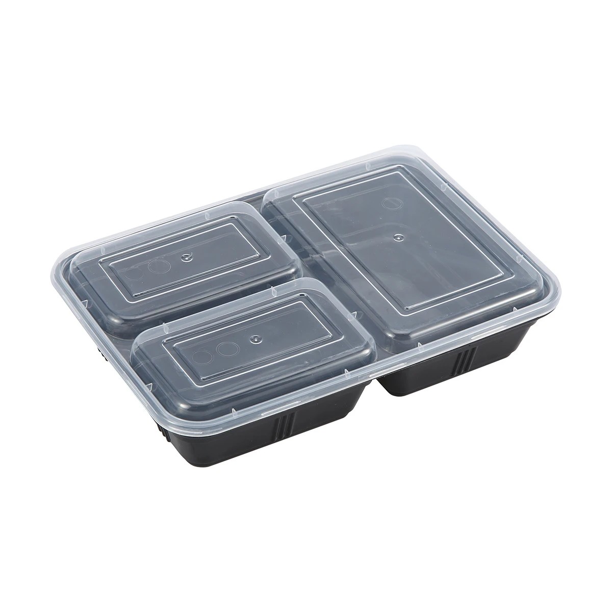 1 8 Piece 3 Compartment Meal Prep Containers, 1 of 5