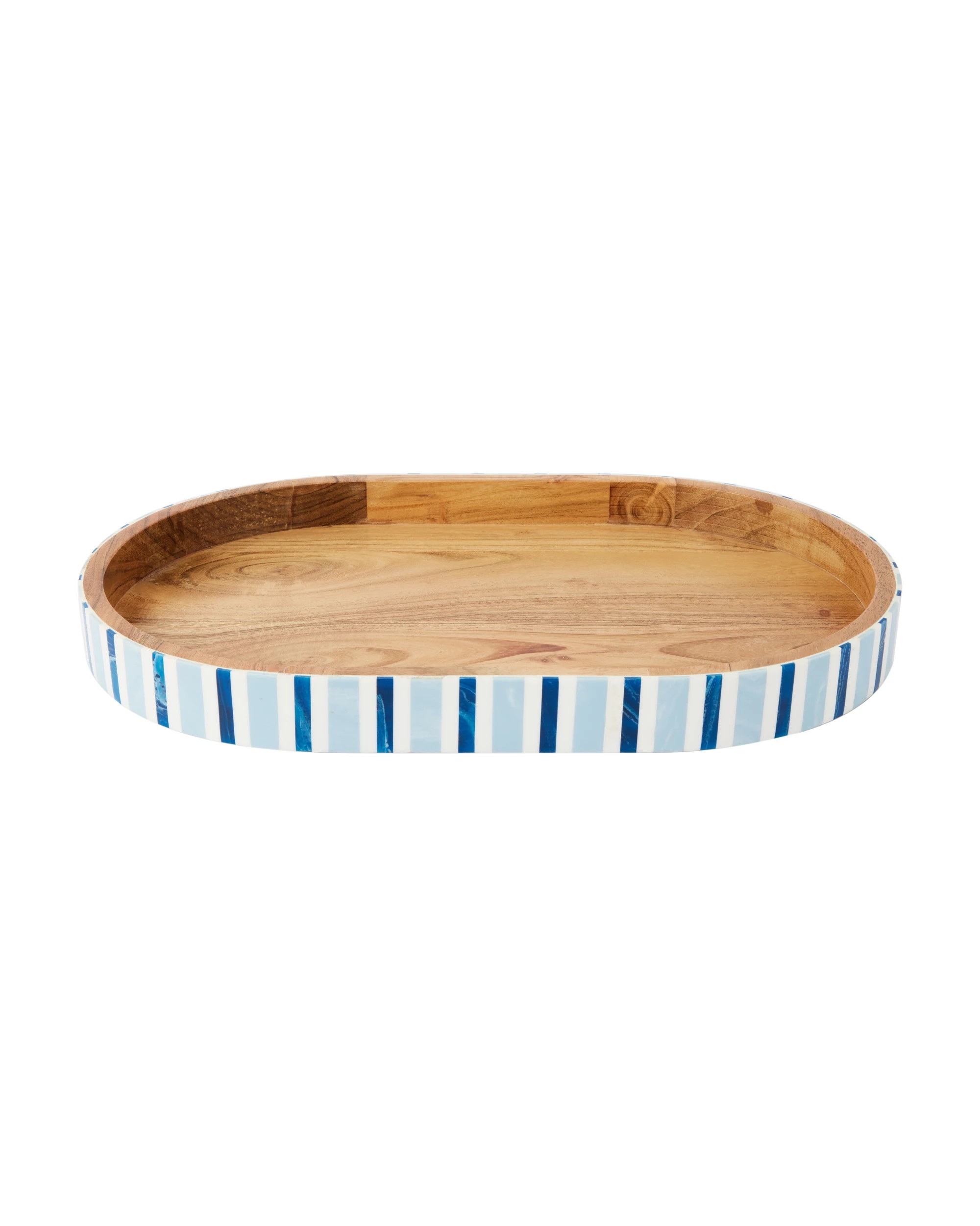 3 Blue Stripe Oval Board, 3 of 5
