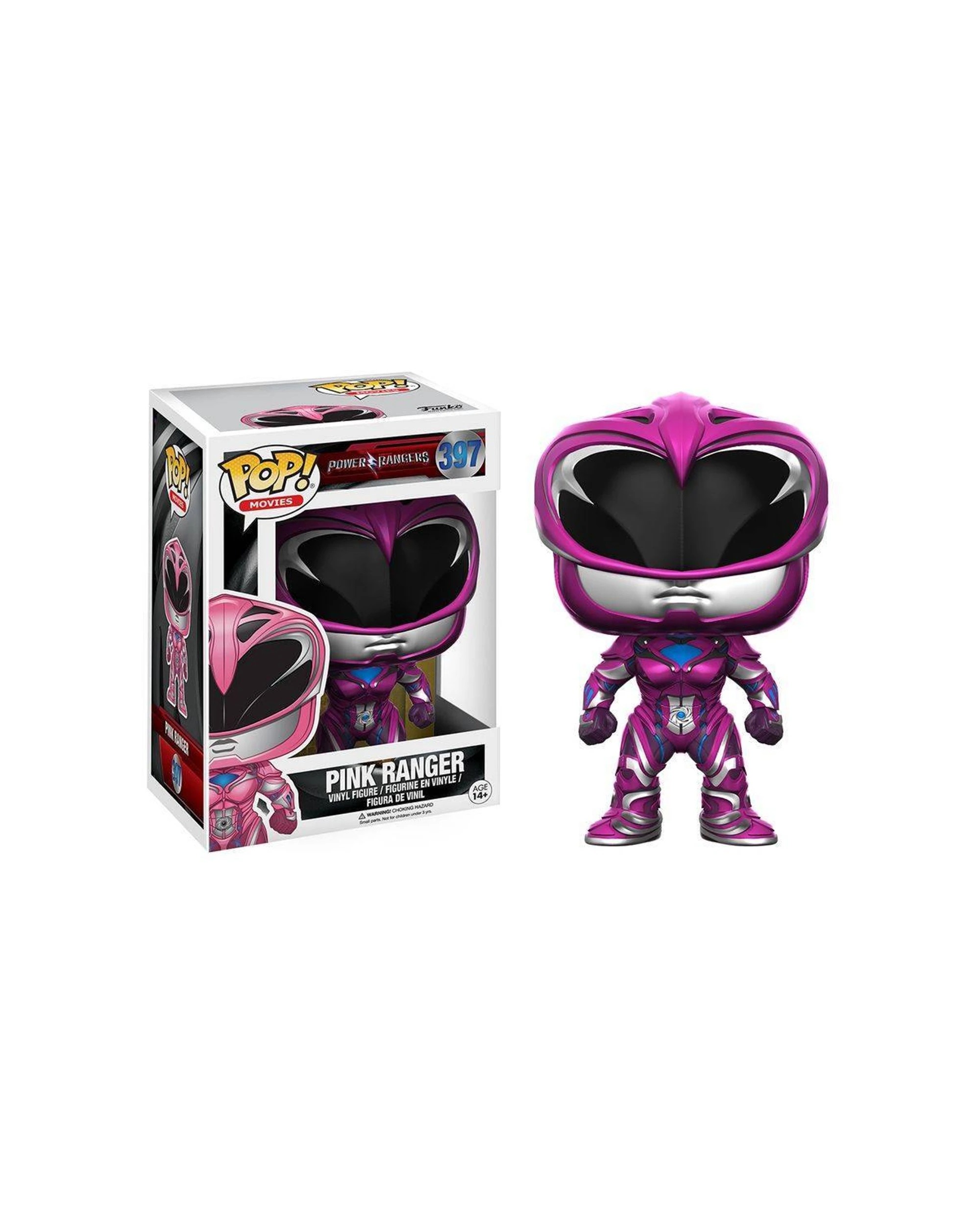 1 Pop Vinyl Figure Power Rangers Movie Action Figure Vinyl Collectible 10cm - Pink, 1 of 3