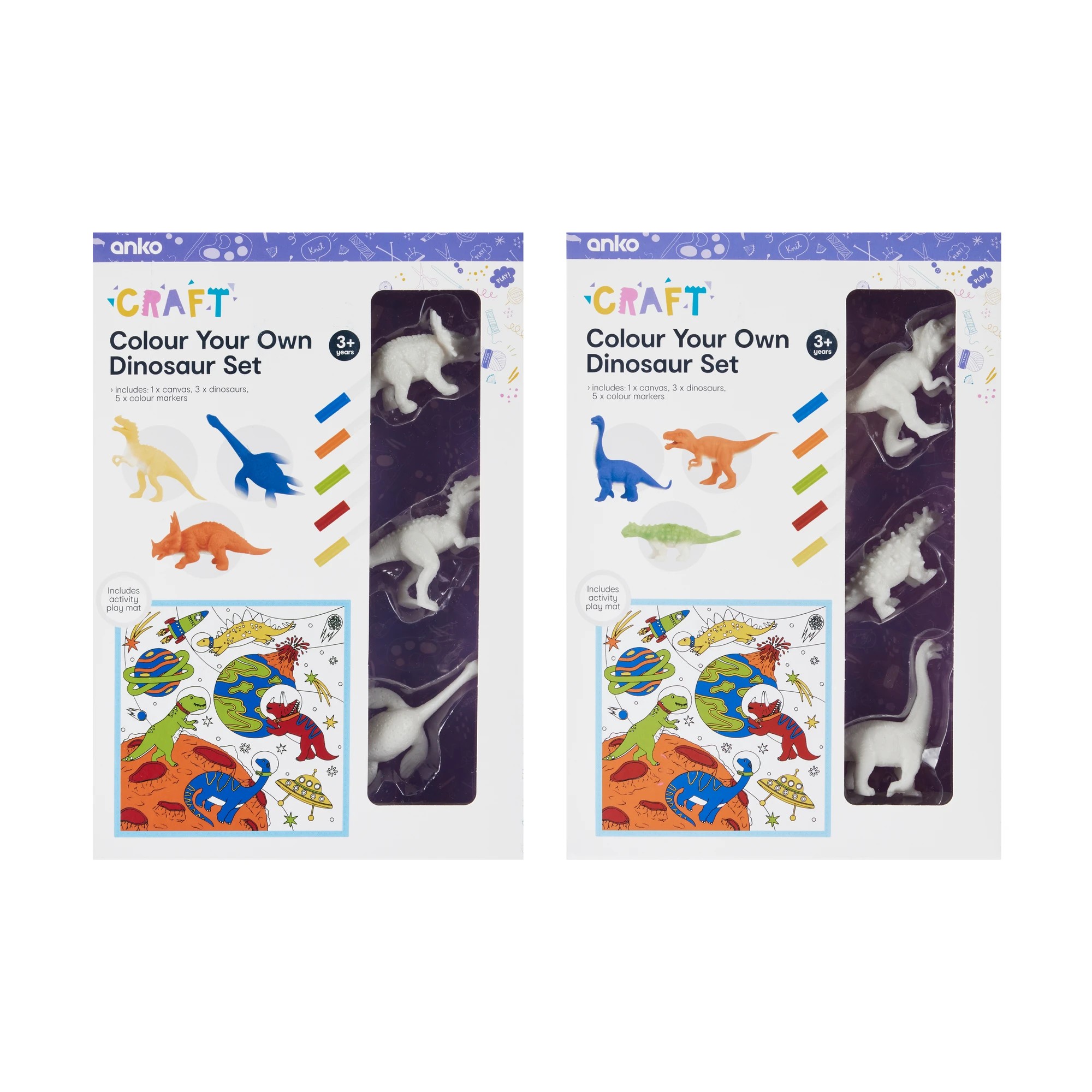 1 Colour Your Own Dinosaur Set - Assorted, 1 of 10