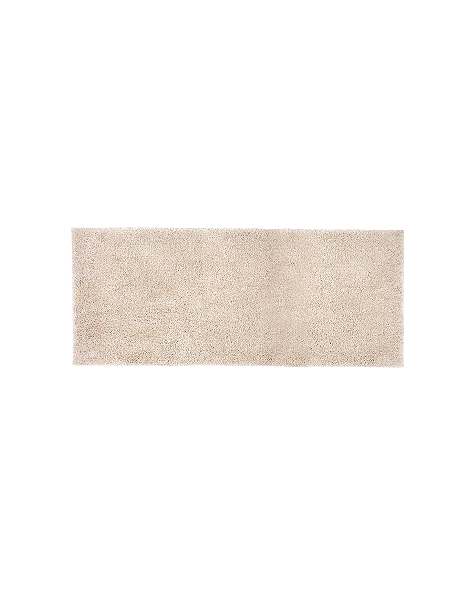 1 Bambury Microplush Bath Runner 50 X 140cm Buff Non Slip Soft Microfibre Mat
 - Natural, 1 of 3