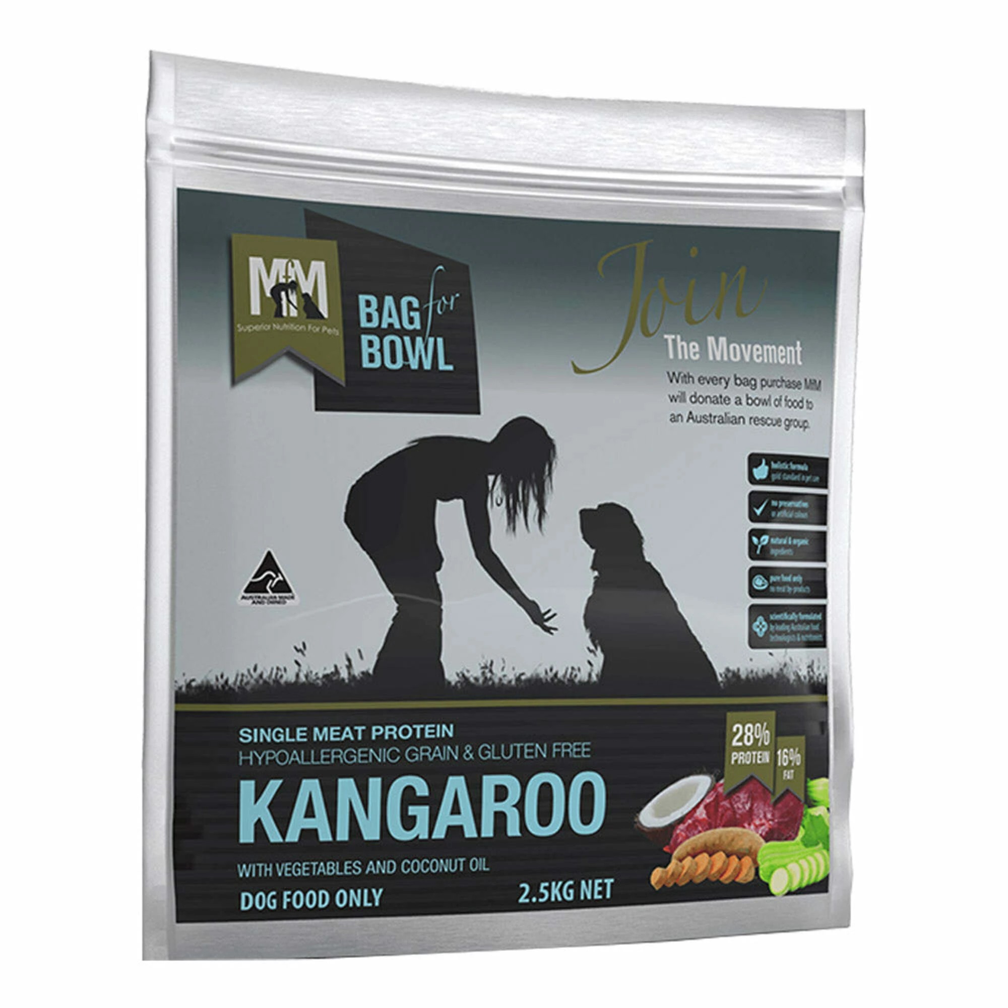 1 Meals For Mutts Dog Single Protein Kangaroo Grain & Gluten Free 2.5kg, 1 of 2