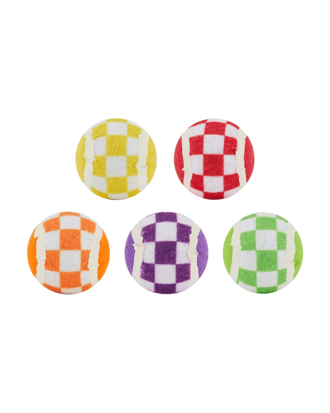 1 5 Pack Pet Toy Checkered Balls, 1 of 4