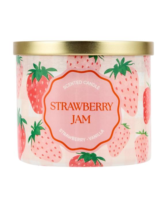 Graphic Strawberry Jam Candle